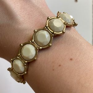 White Bead Bracelet